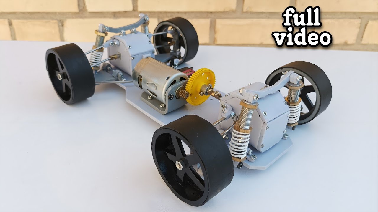 how to make on-road rc car from PVC pipe // full video
