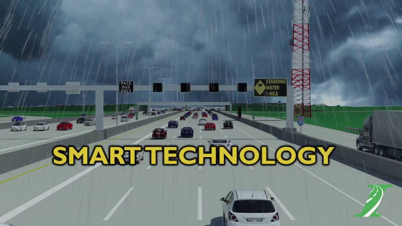 SmartRoad on Jane Addams Memorial Tollway (I-90)