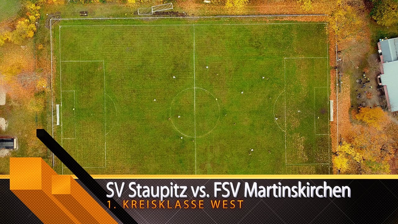 Kreisklasse Spiel mit DJI Mavic Mini und Fifa Kommentar - SV Staupitz vs FSV Martinskirchen