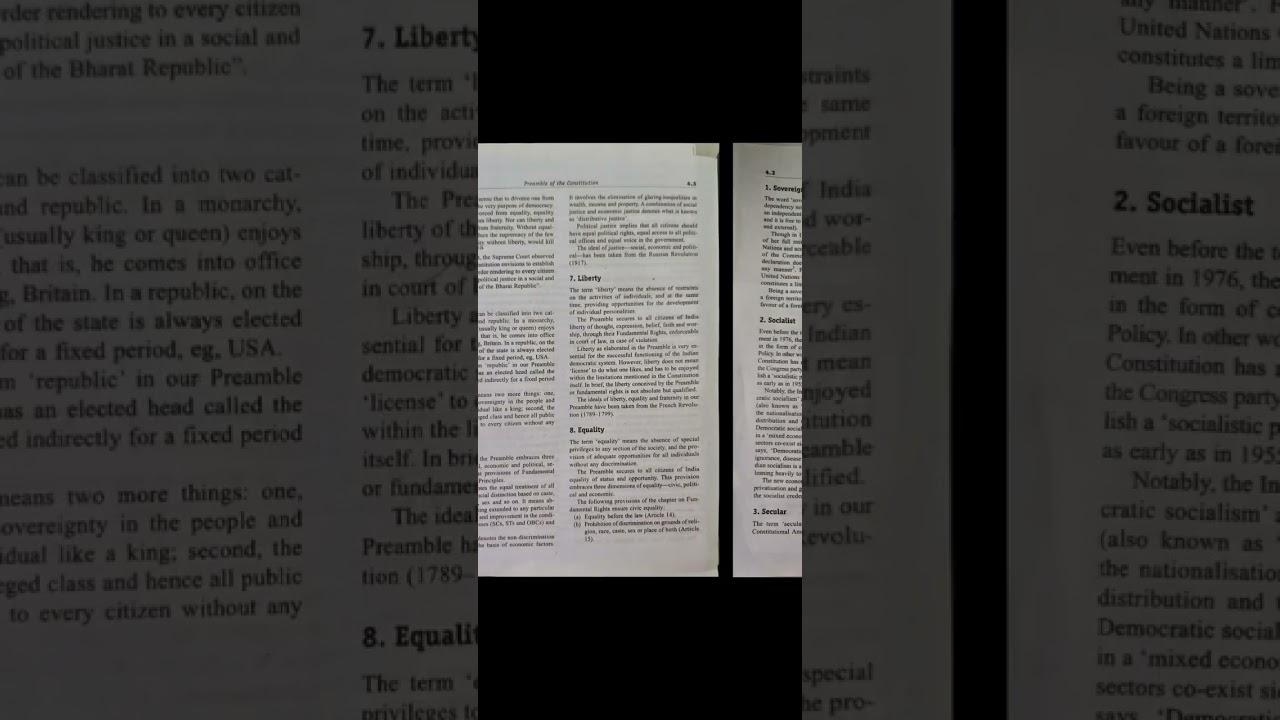 POLITY: M Laxmikant; Chapter 4: Preamble of the Constitution
