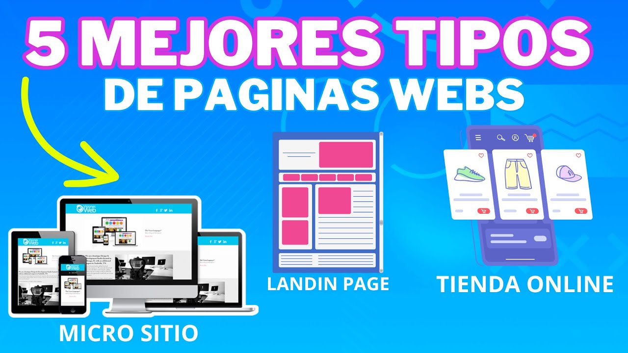 Descubre Los Mejores 5 Tipos de Paginas Web ¿Cuál me conviene?