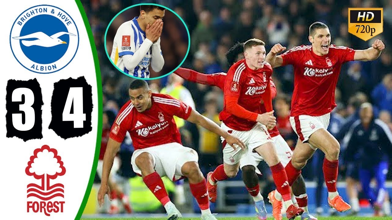 Brighton / vs / Nottingham / Forest / 0-0 / (PEN 3-4) / Highlights / &  /All / Goals / Fa / Cup 2025