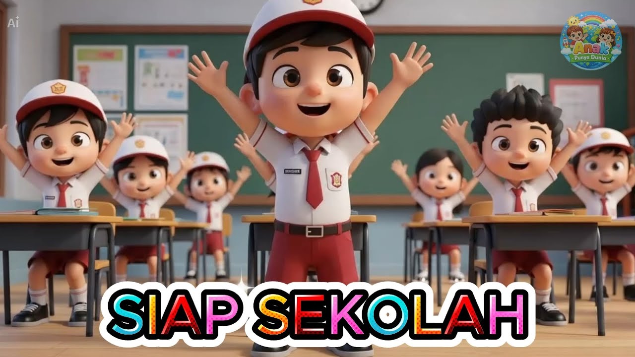 Siap Sekolah! 🎒📚 Lagu Anak Semangat Belajar