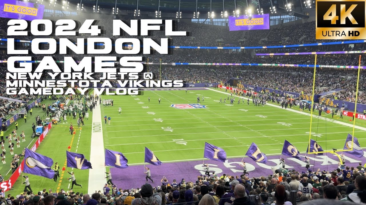 🏈 Gameday at the 2024 NFL London Games 🏈 | New York Jets @ Minnesota Vikings Gameday VLOG [4K]