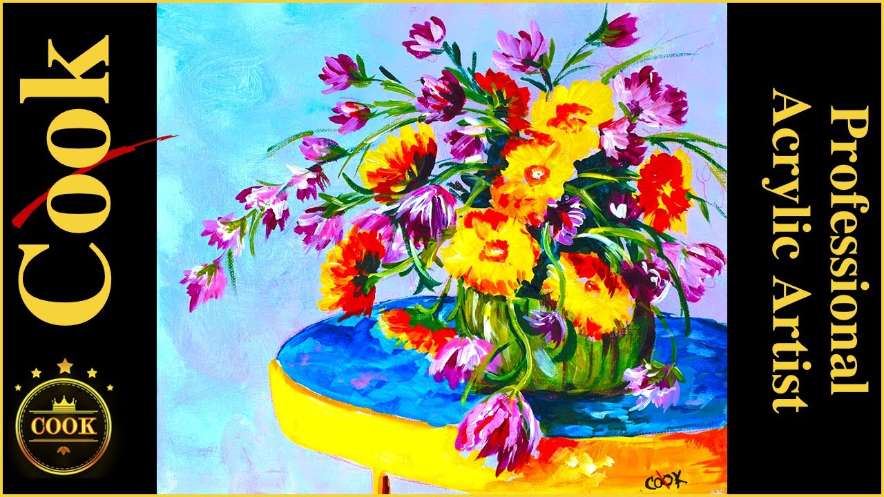 Professional Artists Secrets about Painting Flowers with Acrylics Keeping It Simple but Spectacular