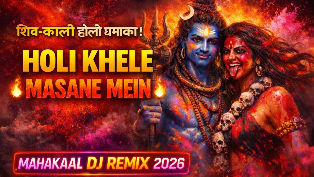 Holi Khele Masane Mein 🔥 | Shiva Kali Holi Dhamaka | Mahakaal DJ Remix 2026