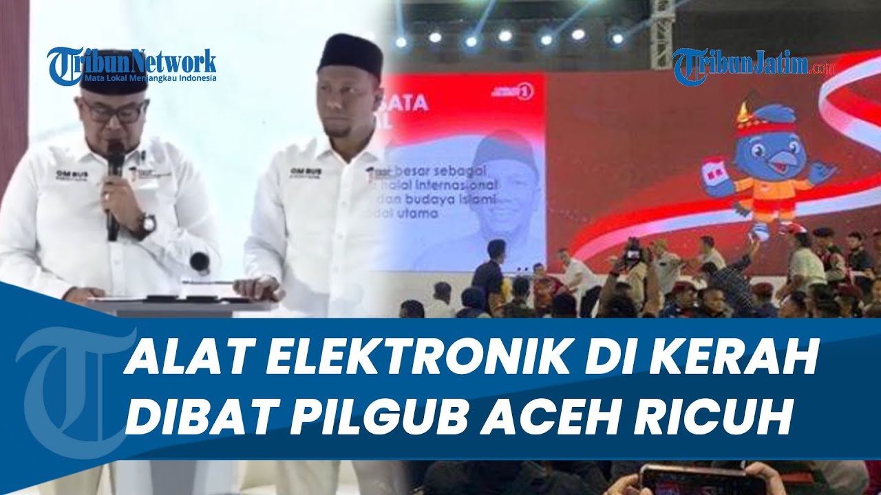 Gegara ALAT ELEKTRONIK DI KERAH! Debat Pilgub Aceh RICUH, Pendukung Lawan Protes