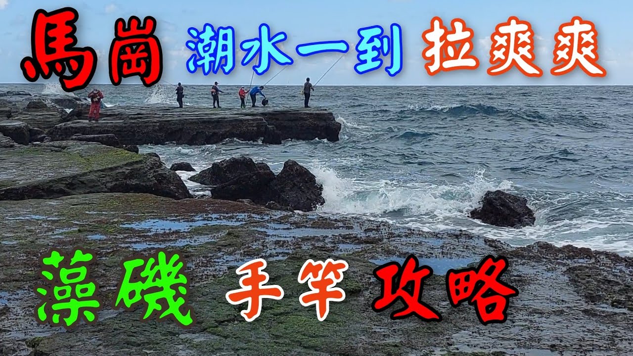 藻餌手竿磯釣 快速簡易鈎菜 潮水一到拉爽爽 東北角馬崗 萊萊磯釣場 網紋臭肚