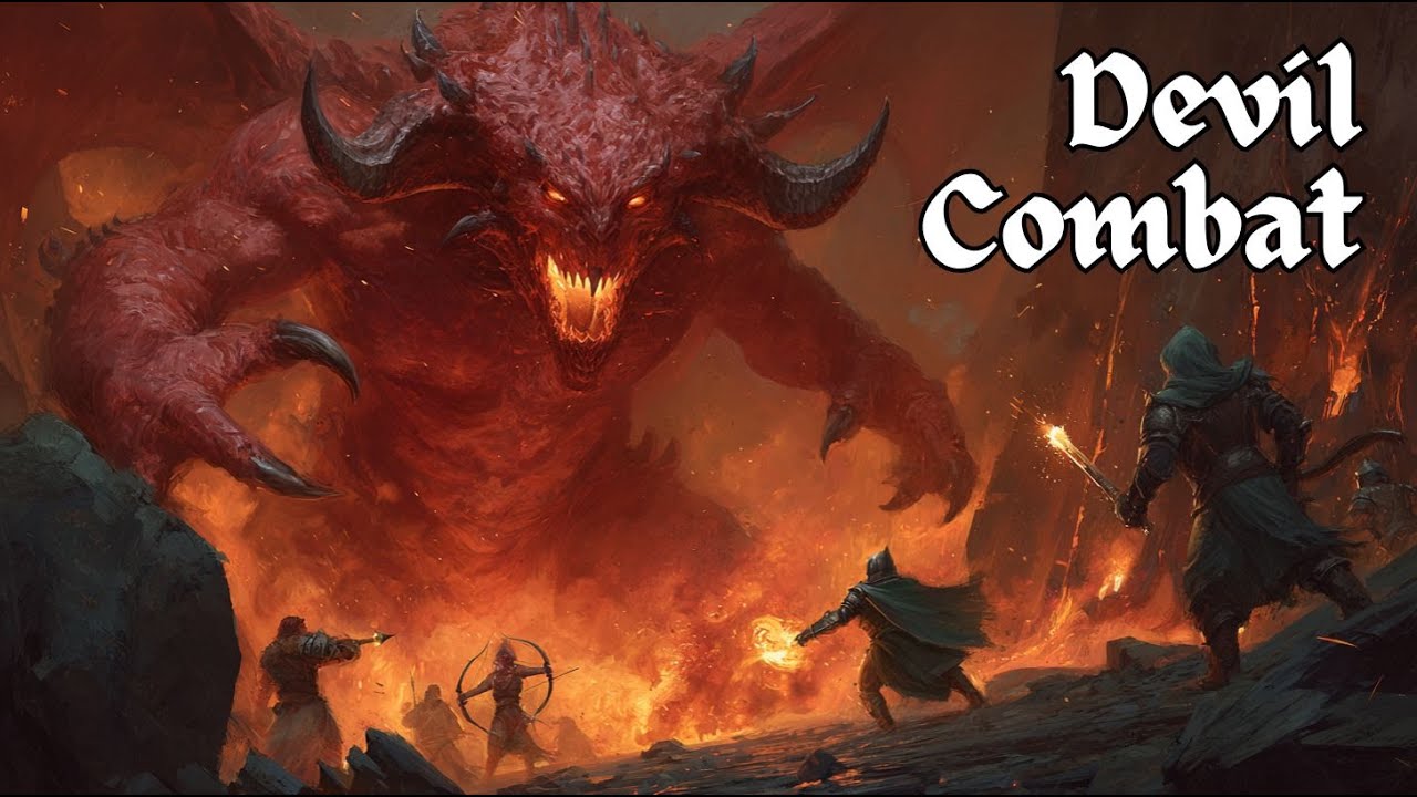 Devil Combat Music | Infernal Fantasy Battle Soundtrack for D&D & RPGs
