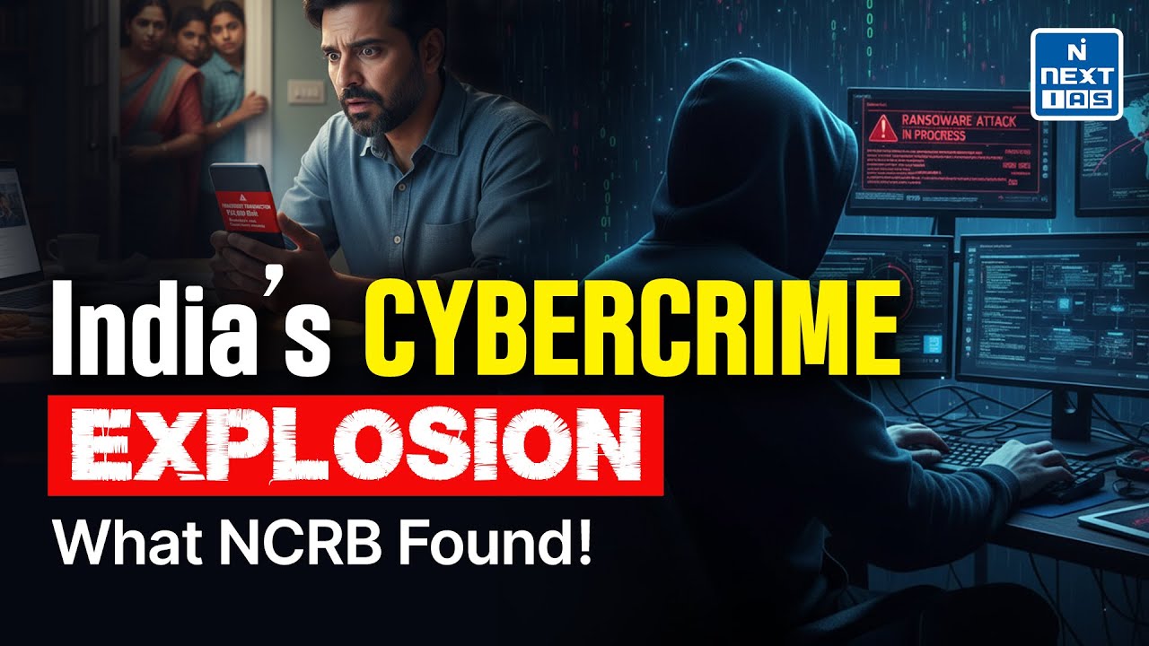 India&rsquo;s Cybercrime Surge: What NCRB 2023 Data Reveals | NEXT IAS