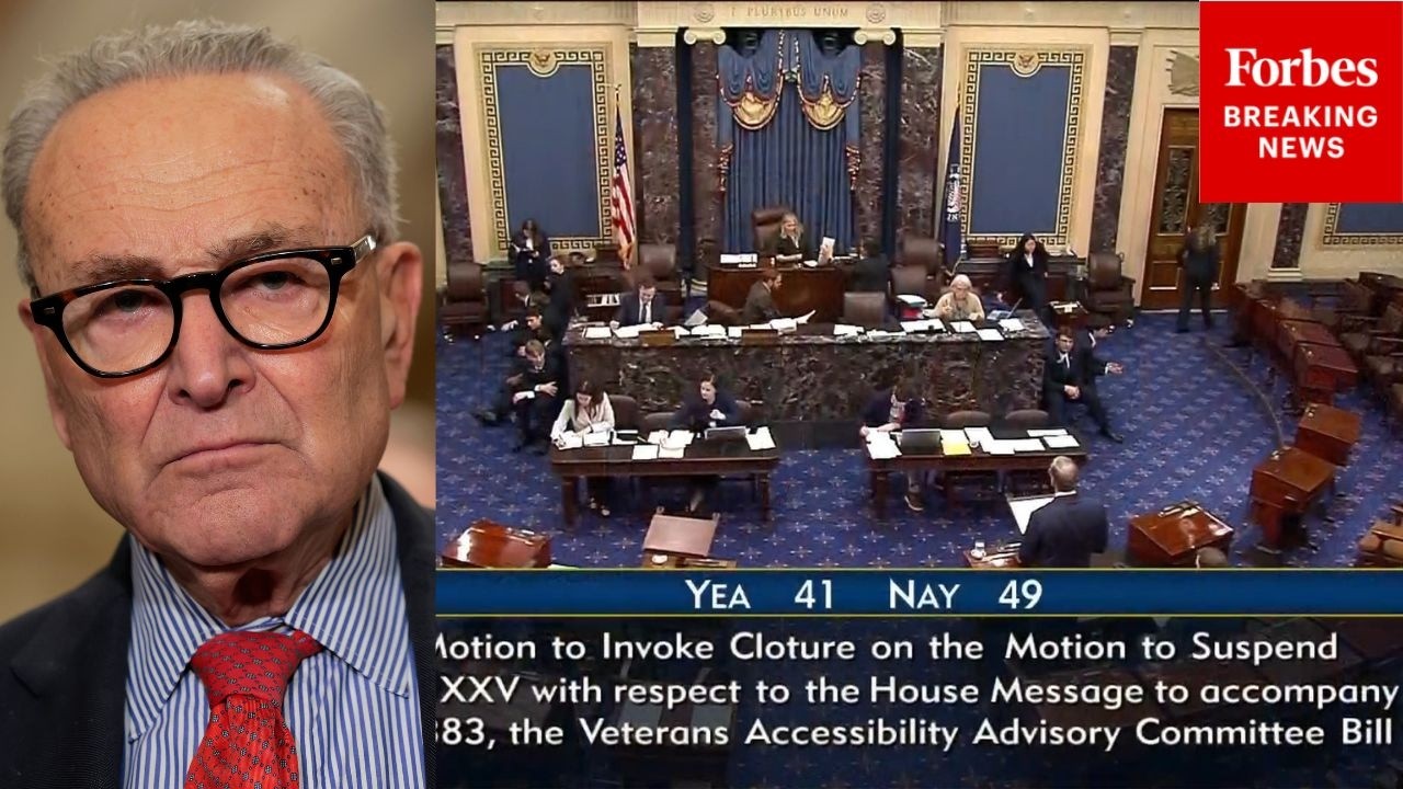 BREAKING: Chuck Schumer's TSA Funding Motion Fails On Senate Floor As DHS Shutdown Drags On