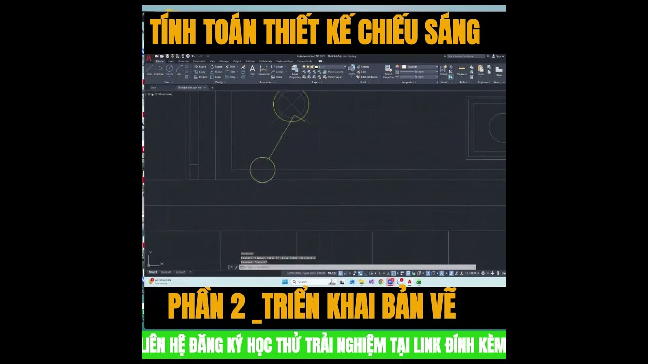 Thiết kế chiếu sáng  _ Phần 2 triển khai vẽ