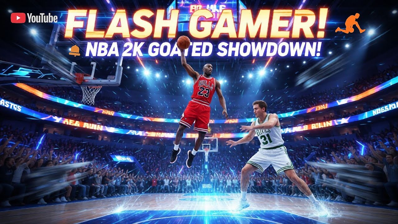🎮Flash Gamer All time Classic NBA Action Gameplay!!! #nba #hoops #dunk #alleyoops #fyp #tricks🎮