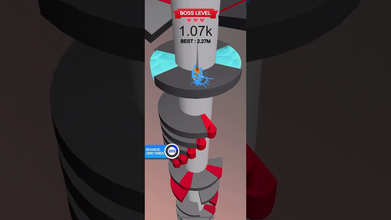 How FAST can i beat the BOSS level in helix jump? 👀