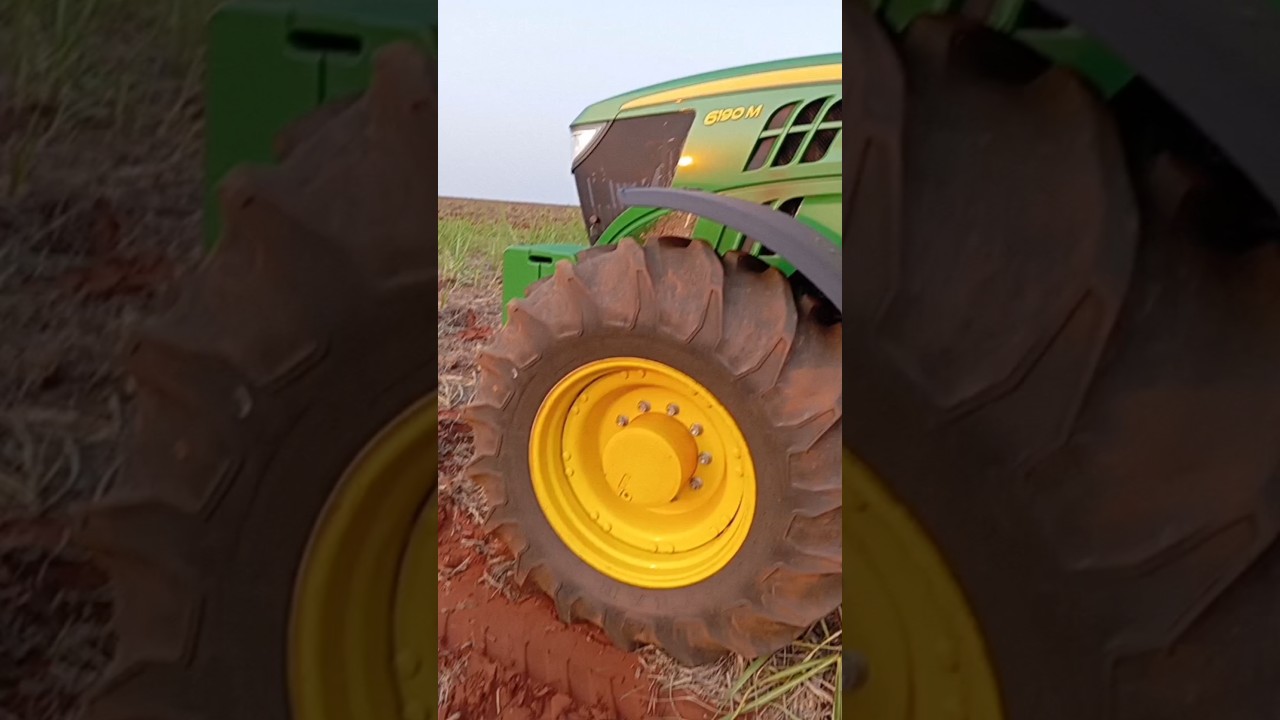 John Deere 6190M na grade aradora 16x36