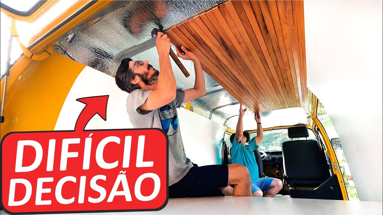 VOCÊ NUNCA VAI VER UM RESULTADO DESSE - FORRO DE MADEIRA DA KOMBI MOTORHOME