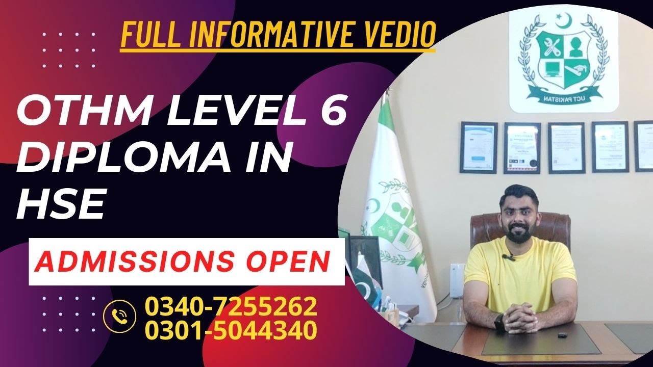 OTHM Level 6 Diploma in Occupational Health and Safety in Rawalpindi Islamabad Pakistan | OTHM-6