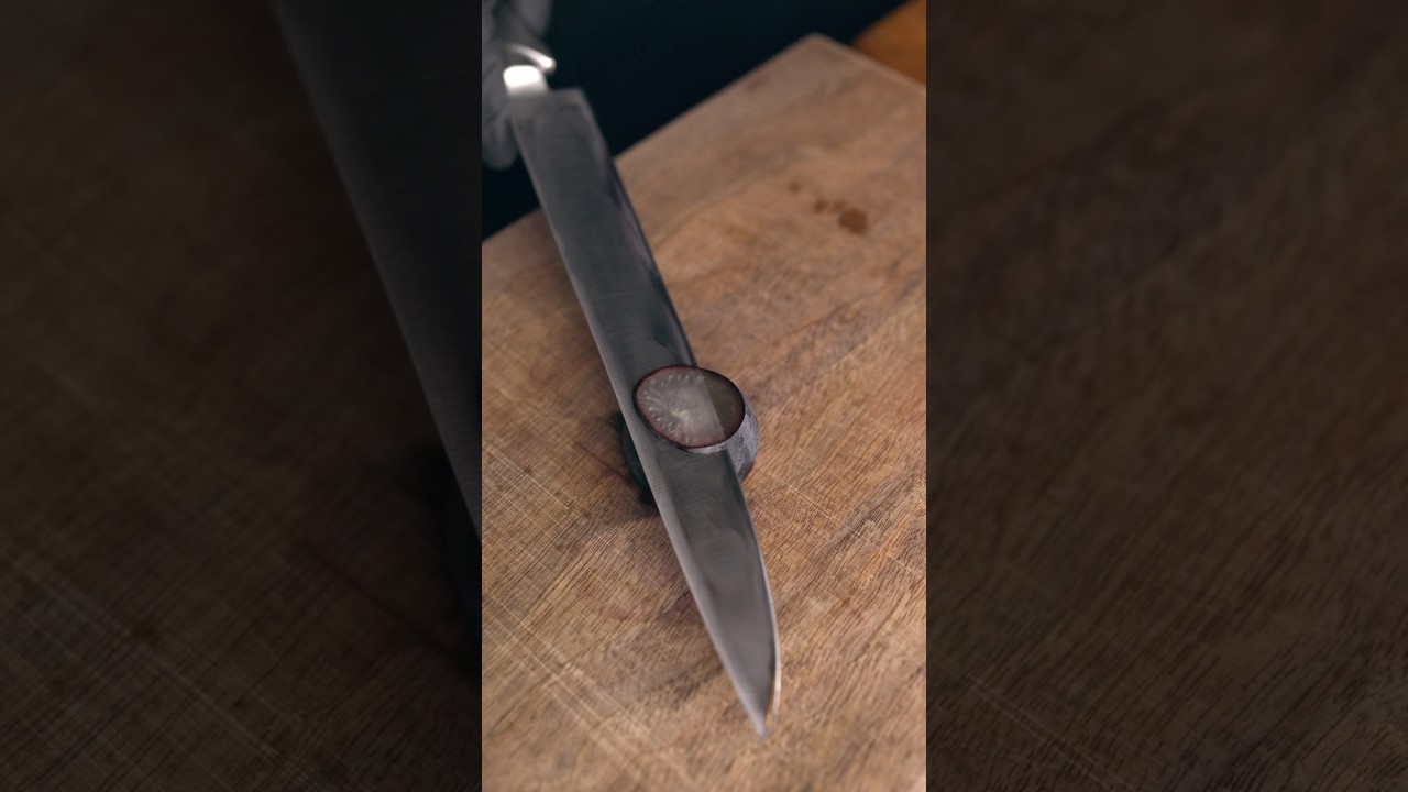【Before After】I couldn't cut grape so I sharpened the knife🍇🔪✨ #asmr