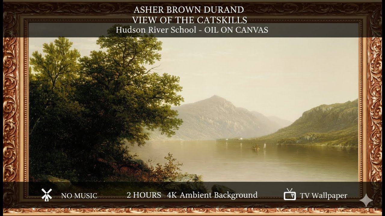 View of the Catskills (c.1860) – Asher B. Durand  Hudson River School  Frame Art TV | TV Wallpaper
