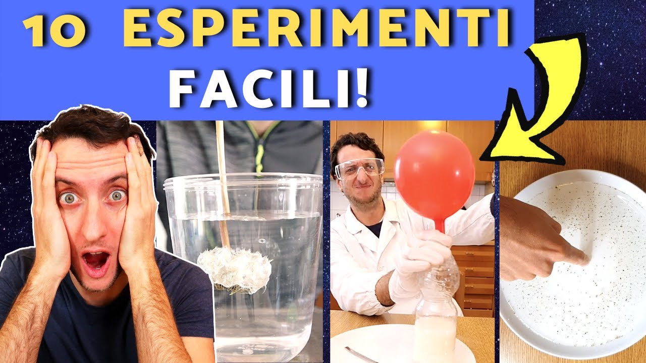 10 ESPERIMENTI FACILI DA FARE IN CASA *scienza* #compilation