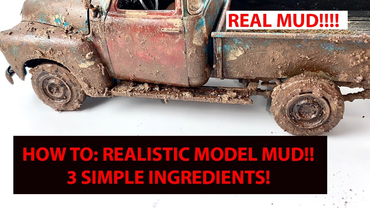 HOW TO: Make REALISTIC Model Weathering Mud  ( REAL MUD)