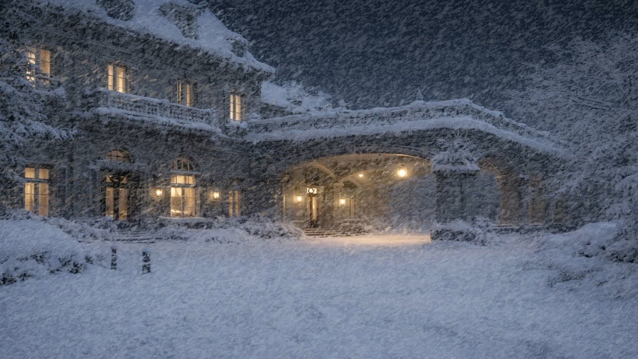 Heavy Blizzard Sounds and Strong Winter Winds | Blizzard Sounds for Sleeping