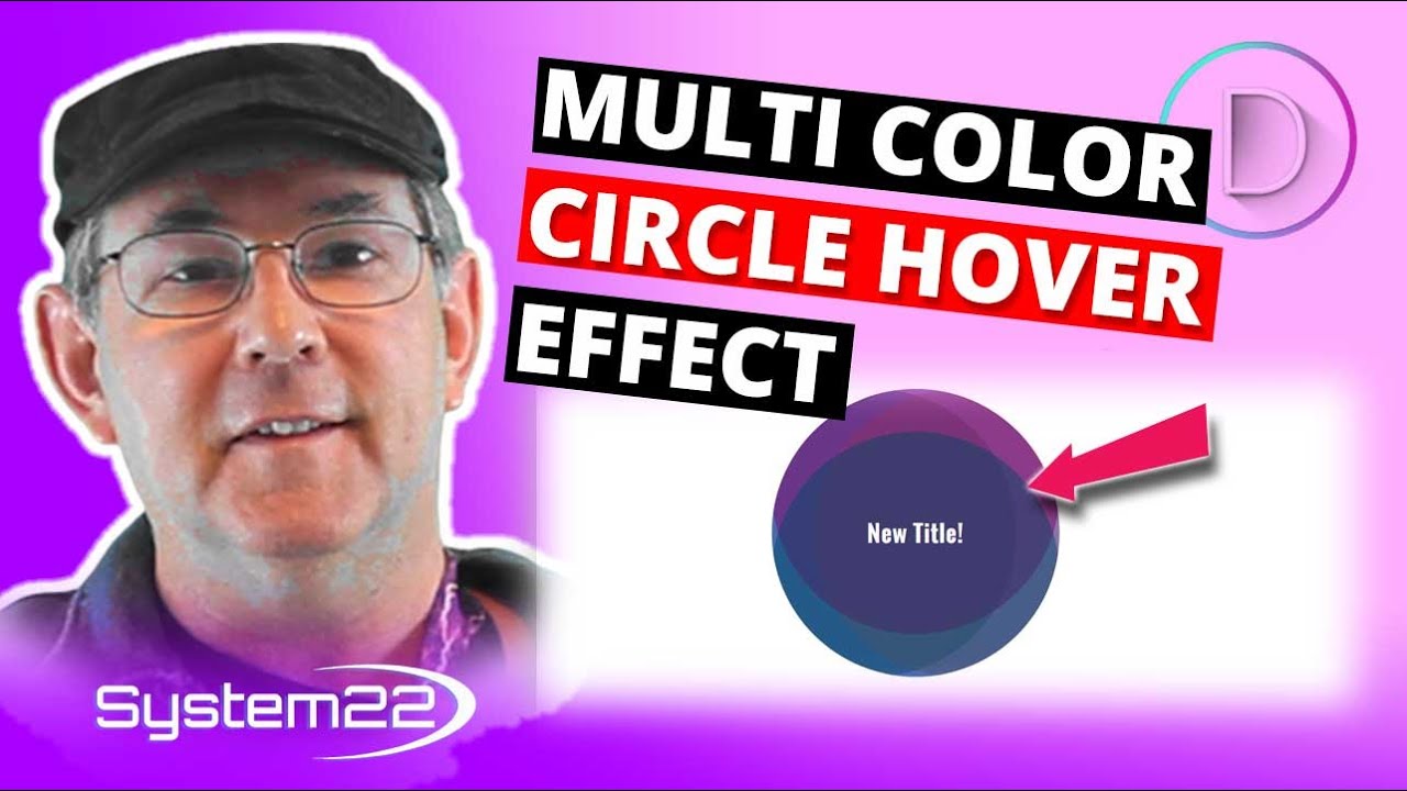 Divi Theme Multi Color Circle Hover Effect 👍👍👍