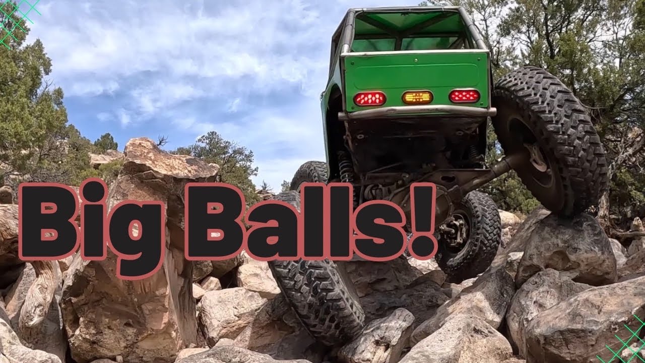 Big Balls/Rear Steer Trail, in Moab Utah! Part 1 #rockcrawler #rockcrawling #4x4