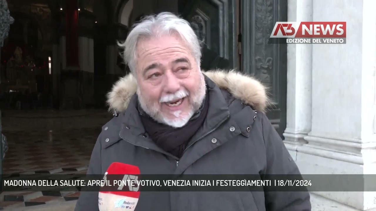MADONNA DELLA SALUTE: APRE IL PONTE VOTIVO, VENEZIA INIZIA I FESTEGGIAMENTI  | 18/11/2024