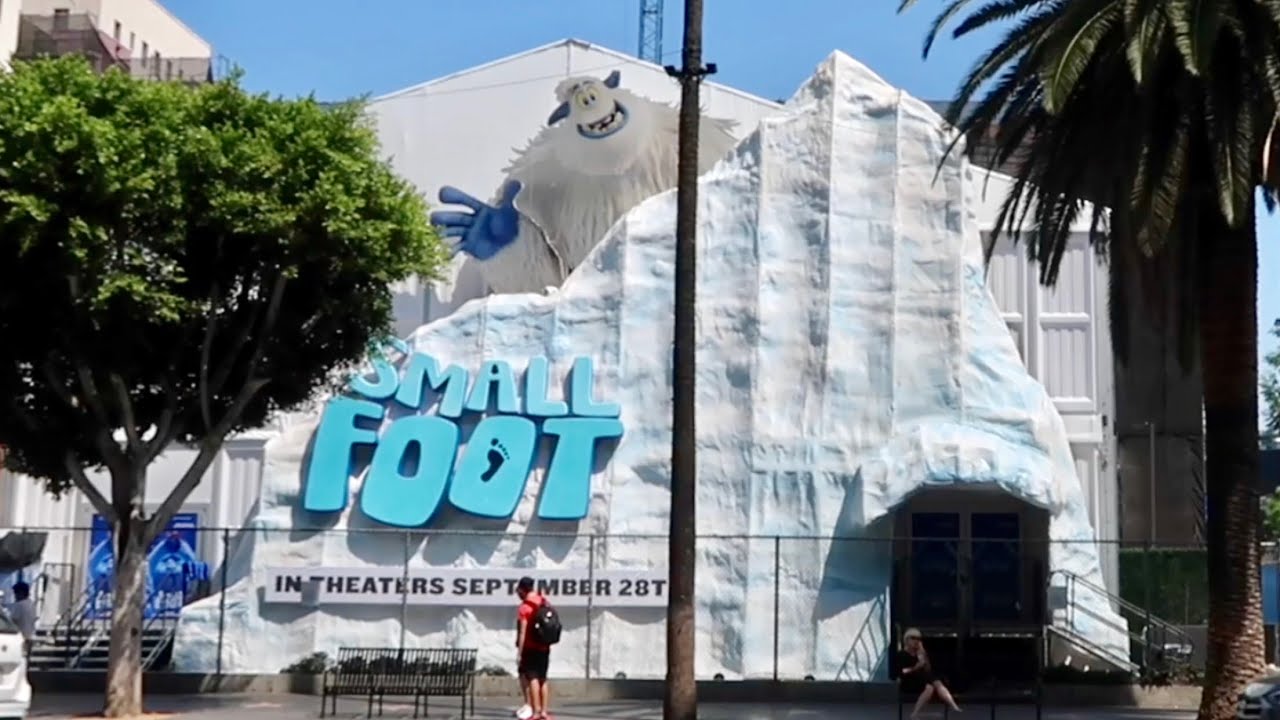 Smallfoot Yeti Village - HUGE Interactive Pop Up Exhibit / Snow in Hollywood