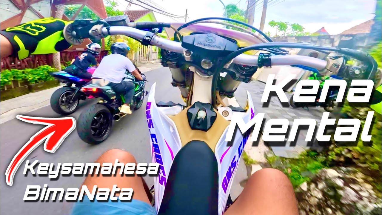 Ninja H2R & ZX636 Kesel di Wheeliein Husqvarna 501!