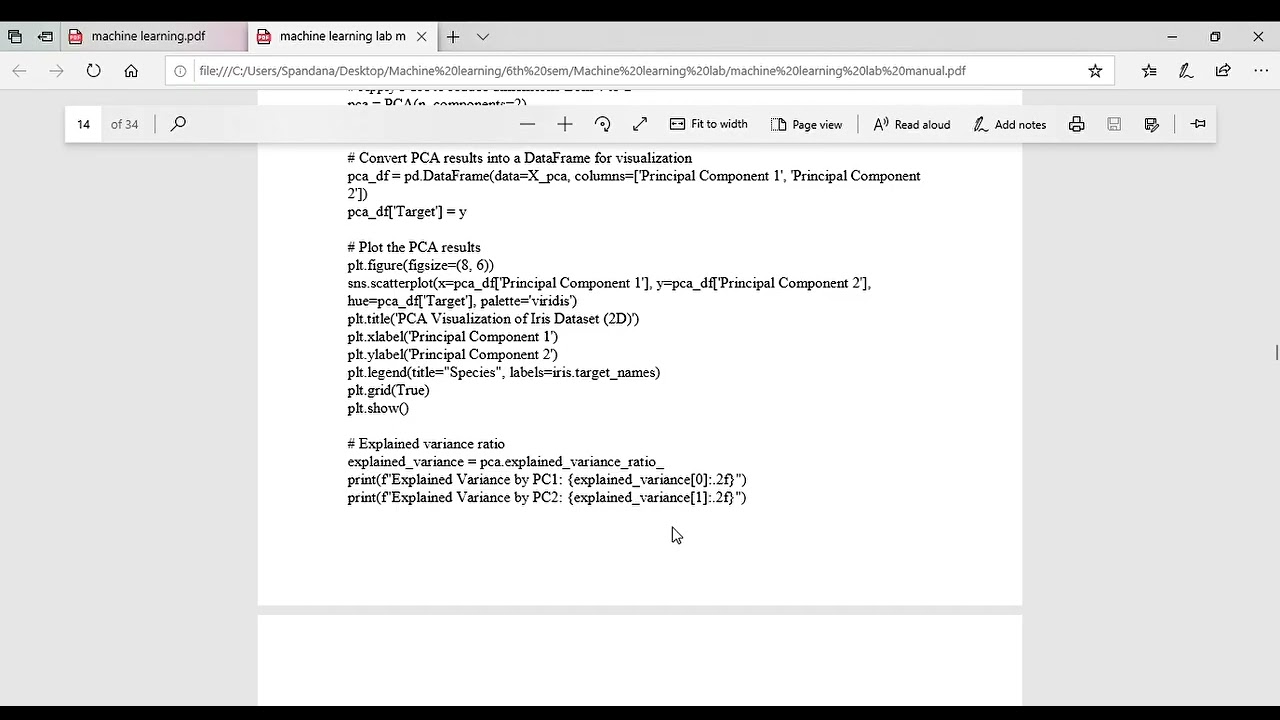 Machine Learning-I Lab (BCSL606) Program 3 ,Dept.of CSE(AI&ML),RIT Hassan