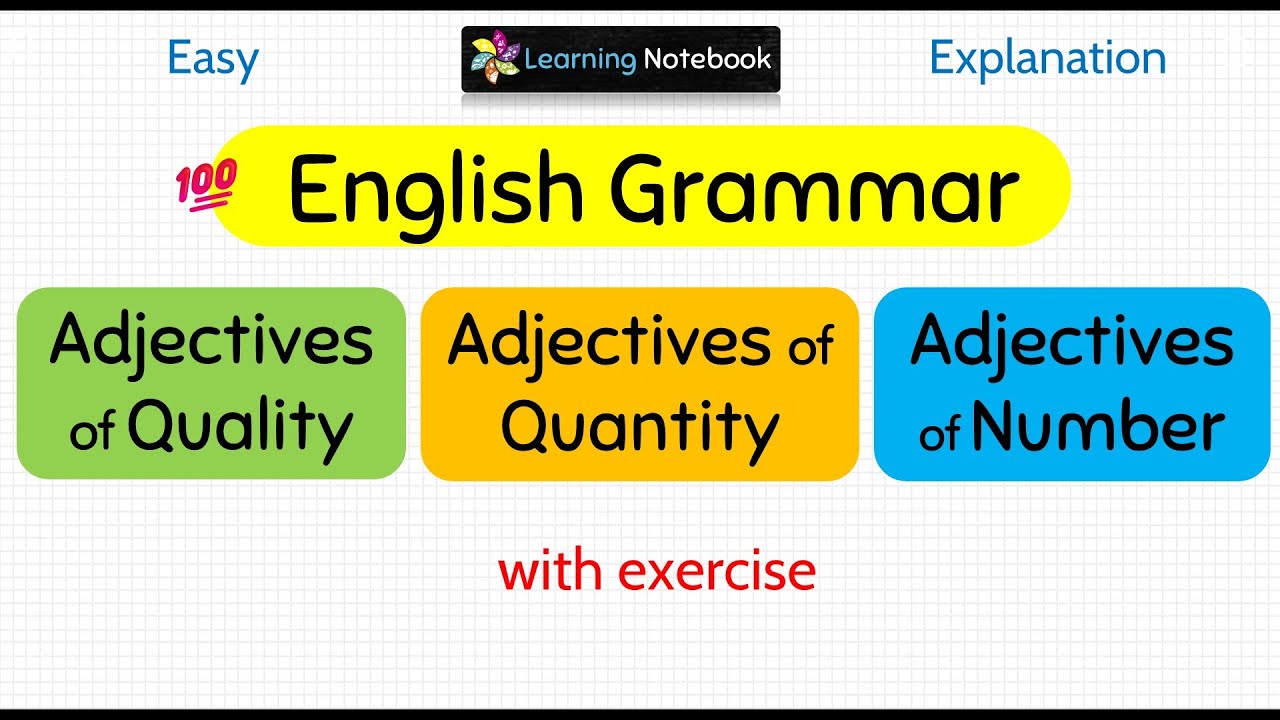 Adjectives of quality quantity and number