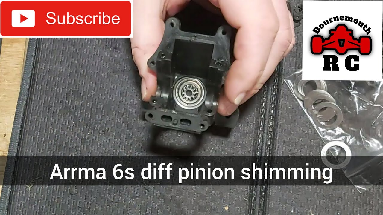 Arrma 6s Diff Pinion Shimming