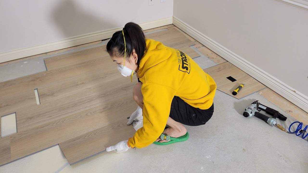 2VC tự lót sàn nhựa giả gỗ Vinyl Plank tại nhà, thi công chi tiết 🇨🇦1642》 Tout Le Monde