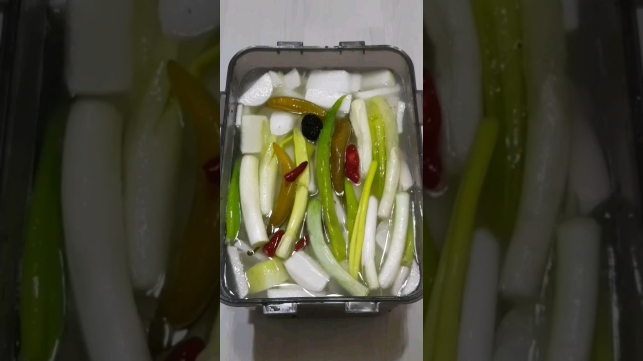 Dongchimi (Radish Water Kimchi) Making👩&zwj;🍳 #cooking #food #naturelover #shorts #southkorea