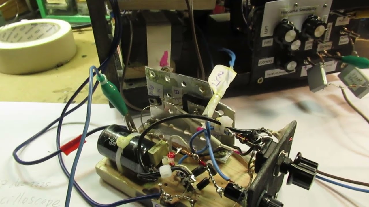 Oscilloscope homebrew pt 6: importance of the power supply for the HV generator (schem) read descr.