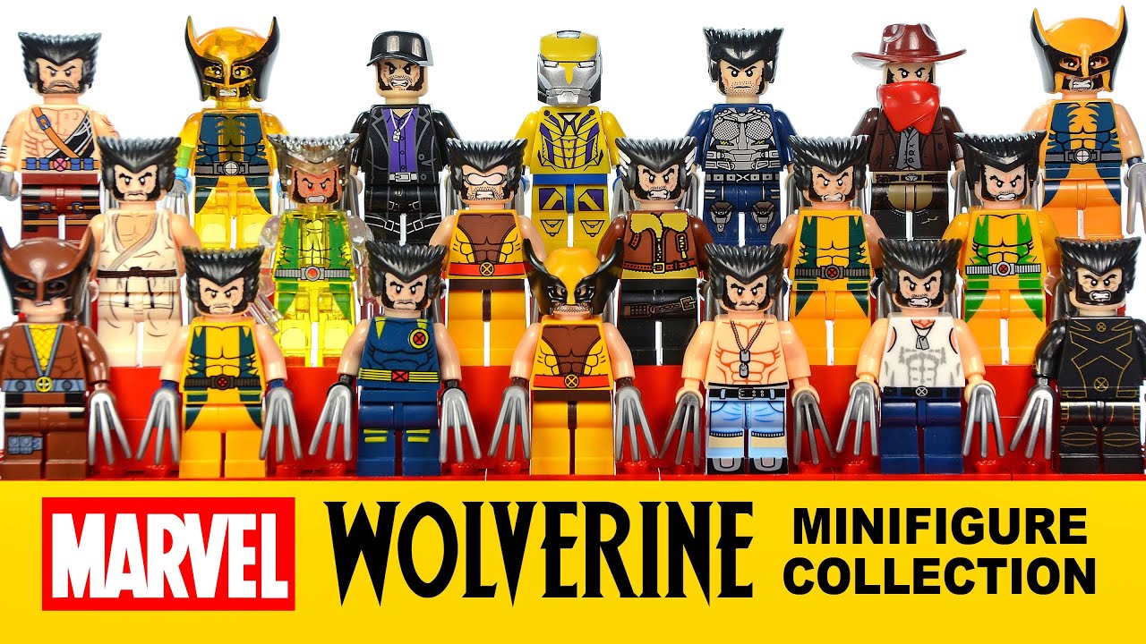 Every X-Men Wolverine Minifigure Collection I have LEGO® Marvel Super Heroes