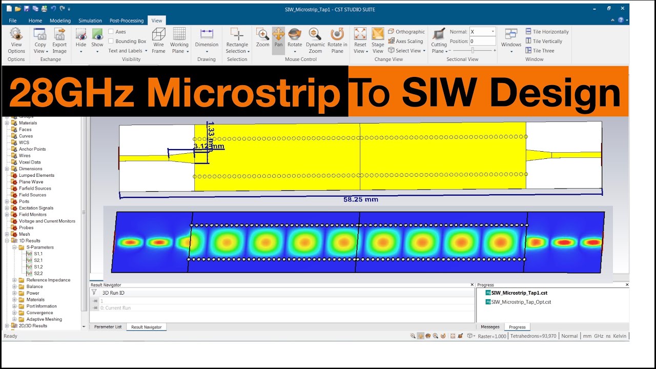 How to Simulate the microstrip to SIW transition