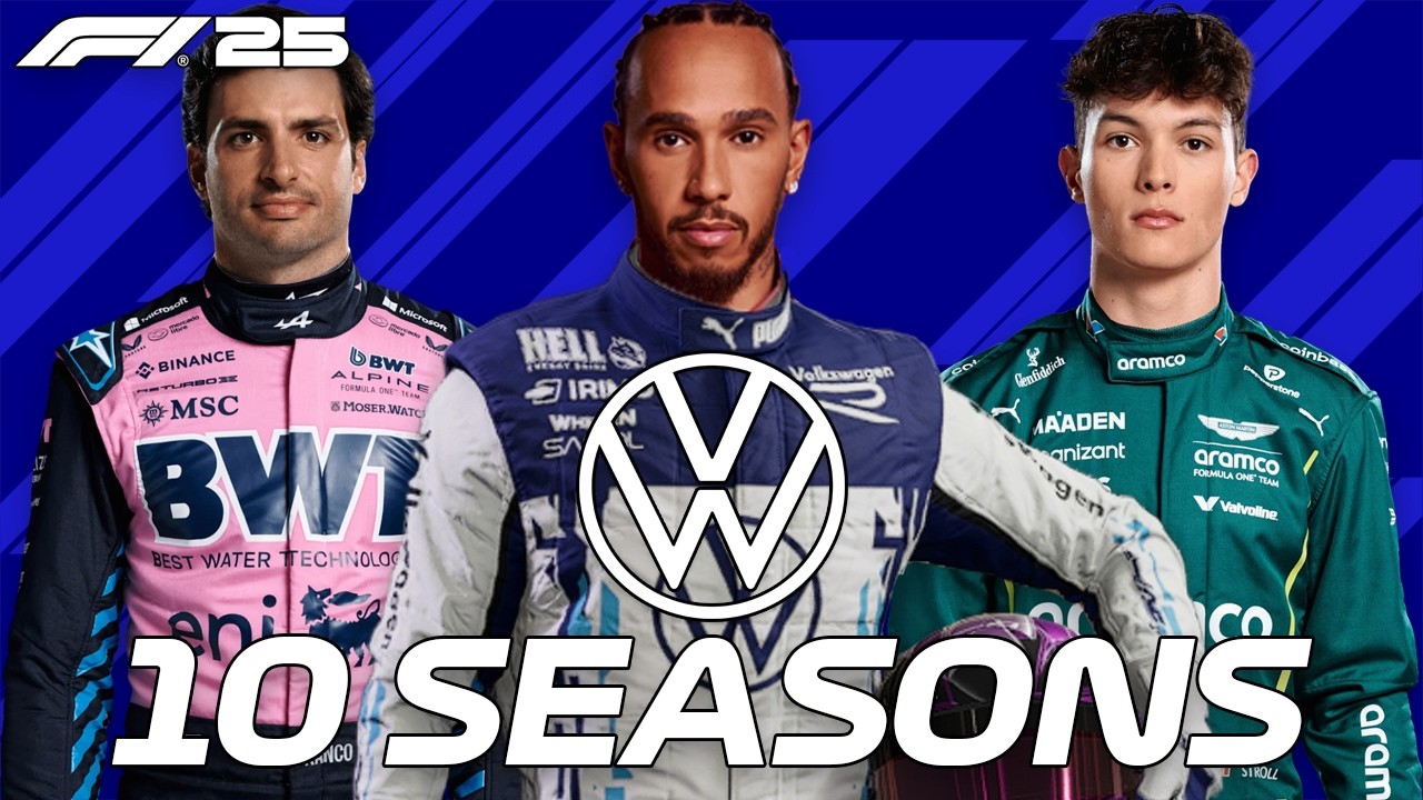 I added VOLKSWAGEN into F1 25 MyTeam Career and SIMULATED 10 SEASONS!