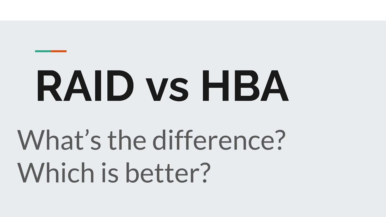 Контроллеры RAID и HBA SAS | В чём разница? Что лучше?
