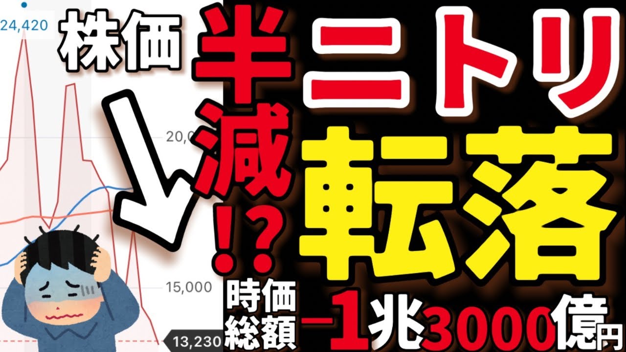 【ヤバい】業績好調のはずが…ニトリの株価が暴落したワケ。