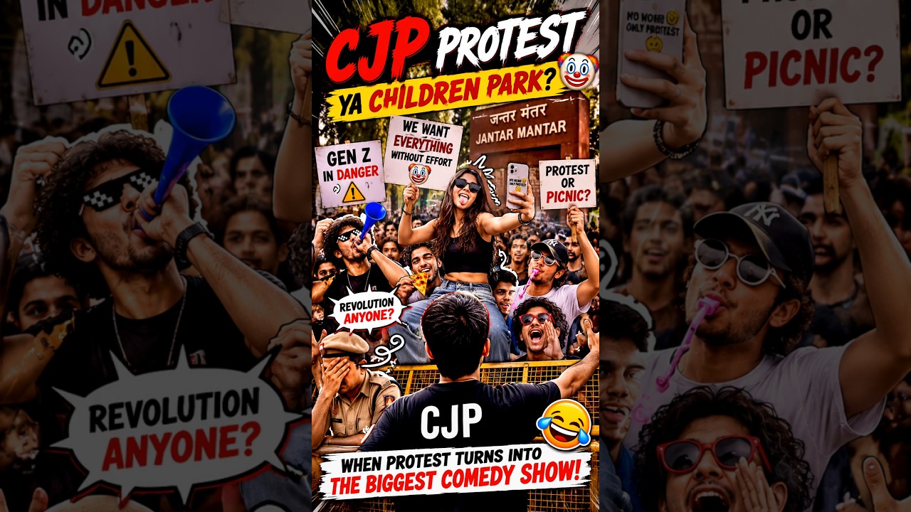 CJP Protest Ya Picnic? 😂 | Jantar Mantar Gone Wild! #cjp #cjpprotest #jantarmantar