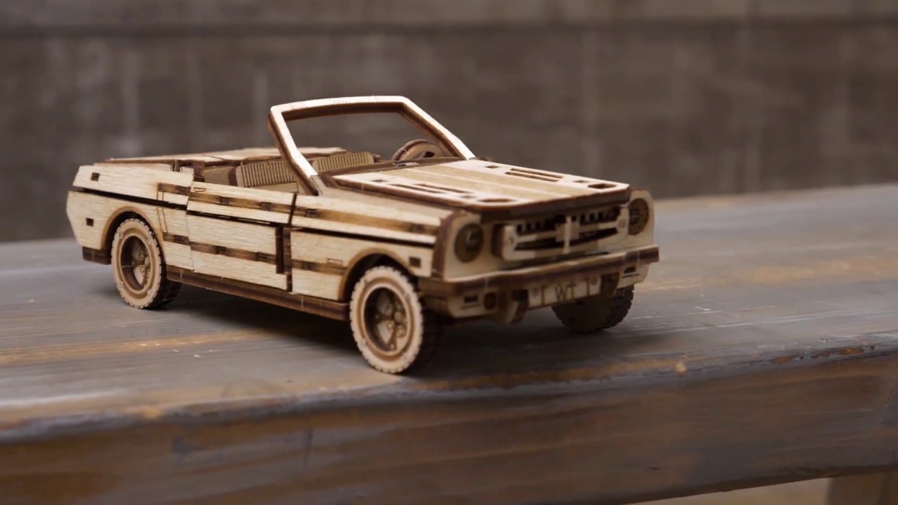 "Cabriolet" - Wood Trick model car kit for adults