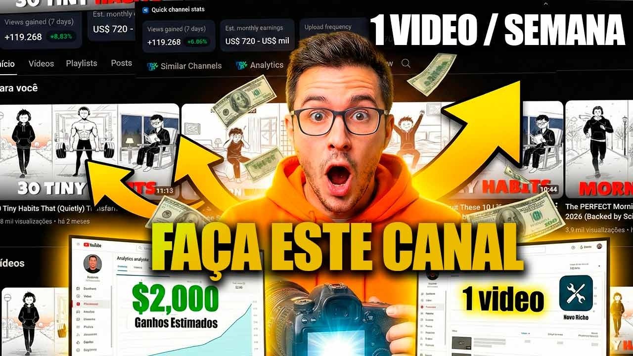 Nicho de ALTO RPM: Como Criar Vídeos Motivacionais Estilo Sticker com IA