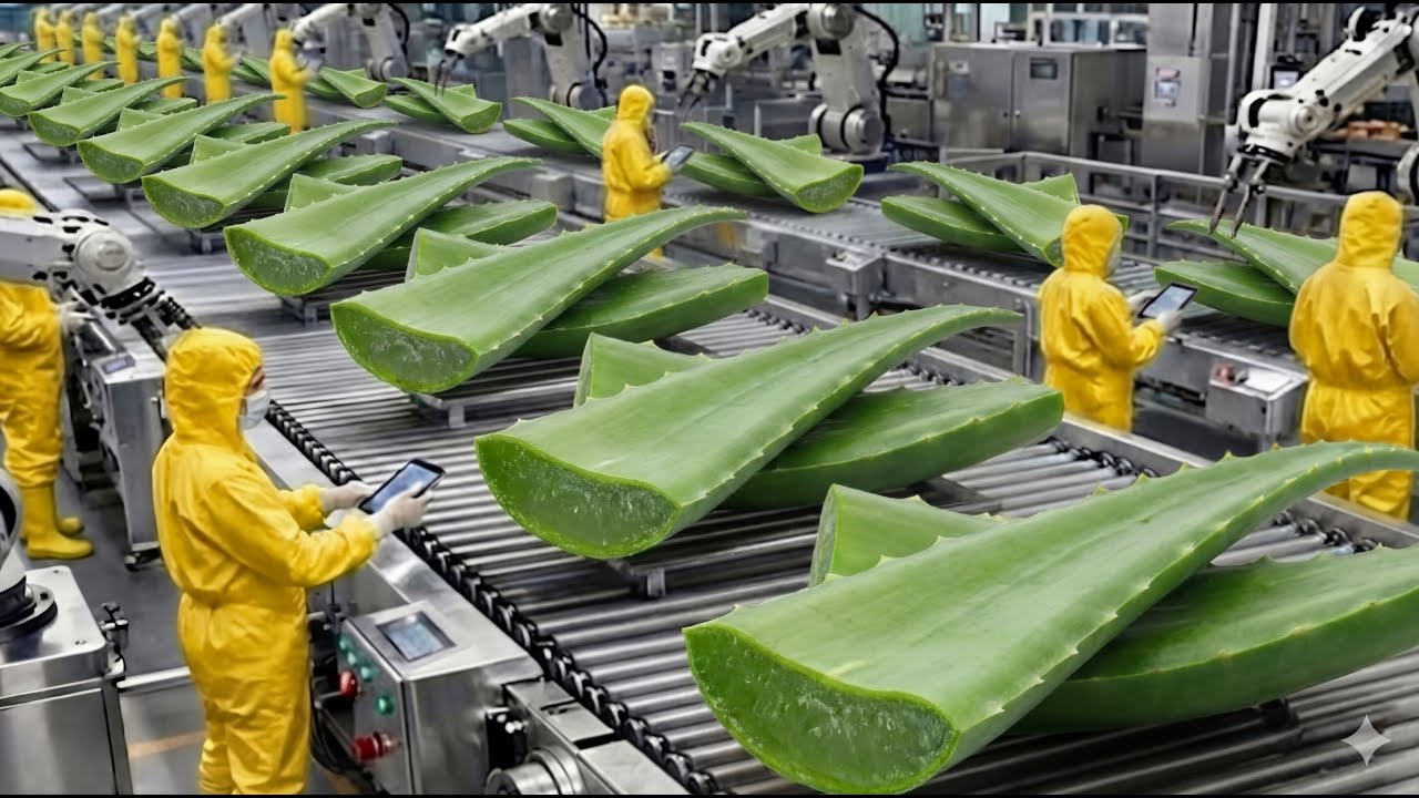 Inside the Factory: How Refreshing Aloe Vera Juice Is Made | Complete Manufacturing Process
