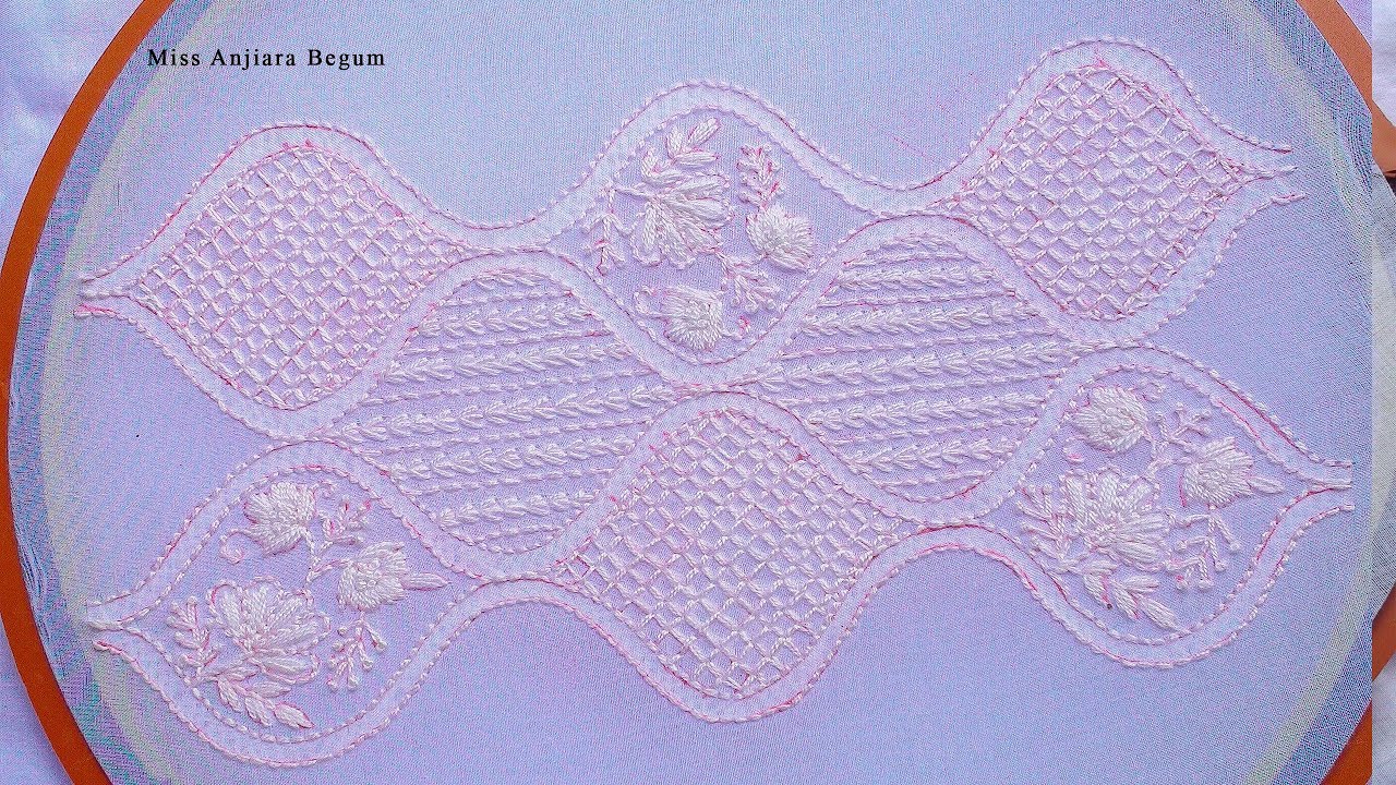 White on White Chikankari Embroidery – Invisible Stitching Tutorial!