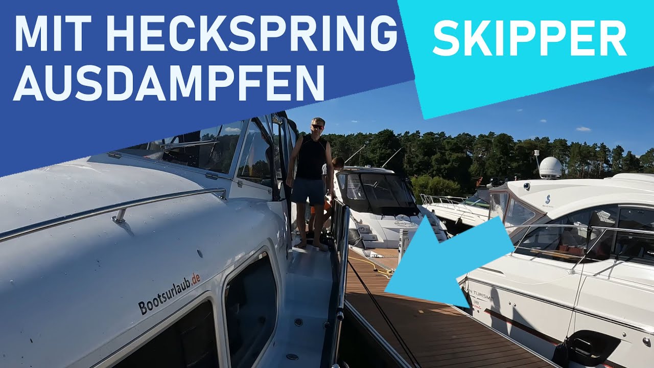 Skippertipps 2024: Ausdampfen mit einer Heckspring | Ablegen vom Steg (z.B. bei auflandigem Wind) 4k