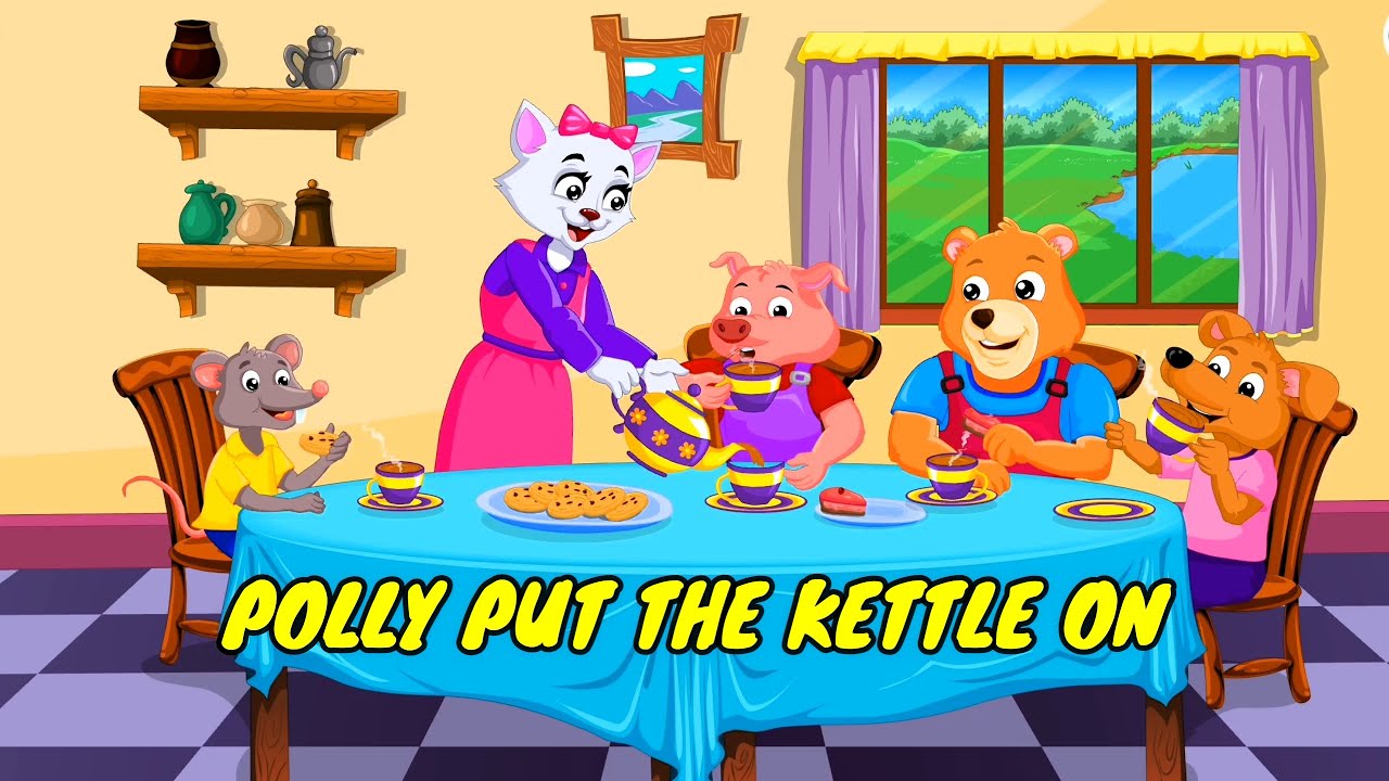 Polly Put The Kettle On Nursery Rhymes #nurseryrhymes
