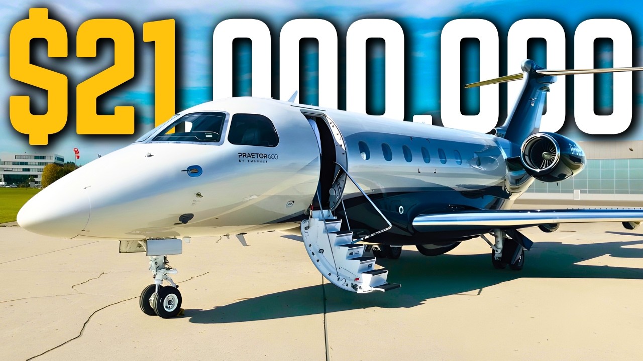 Внутри Praetor 600 от Embraer стоимостью 21 миллион долларов — скорость, дальность, роскошь!